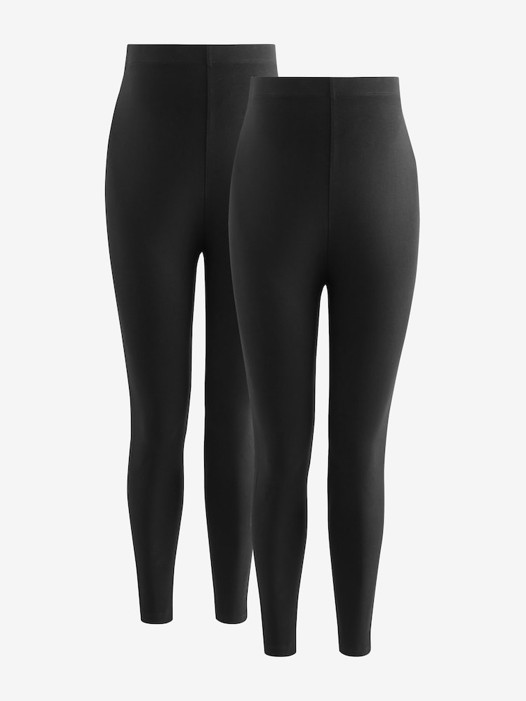 Noir - Lot de 2 leggings de maternité - Image 1 of 10