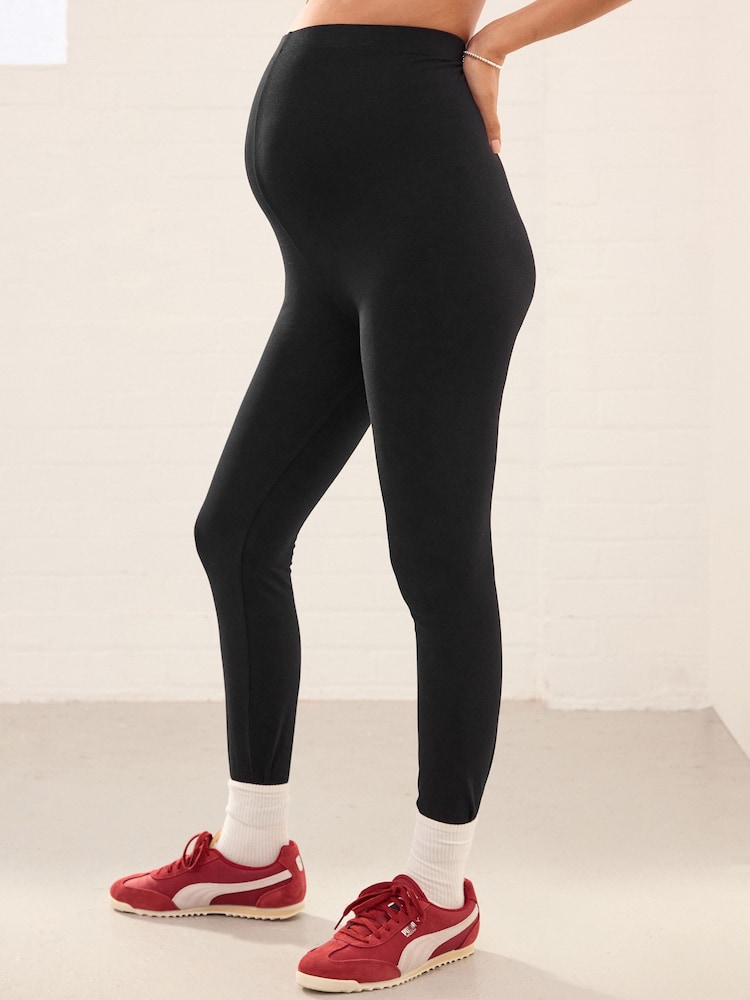 Noir - Lot de 2 leggings de maternité - Image 2 of 10