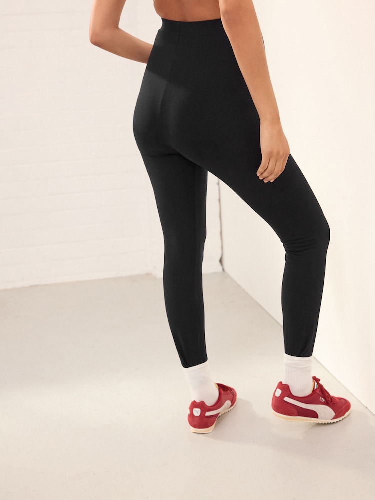 Noir - Lot de 2 leggings de maternité - Image 3 of 10