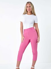 Roman Pink Petite Stretch Crop Denim Jeans - Image 2 of 5