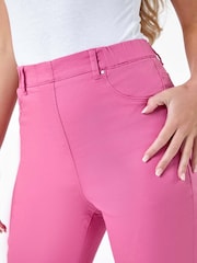 Roman Pink Petite Stretch Crop Denim Jeans - Image 5 of 5