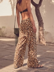 Animal - 100% Cotton Wide Leg Beach Trousers - Bild 4 von 7