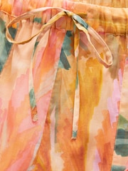 Green/Pink 100% Cotton Beach Shorts - Image 7 of 7