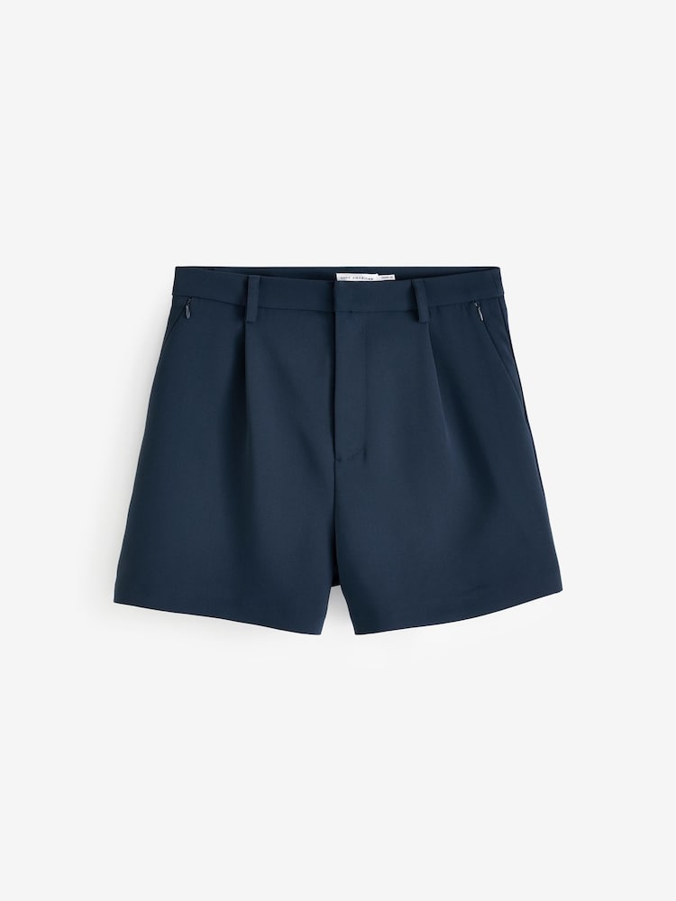 Good American Blue Luxe Suiting Shorts - Image 6 of 6