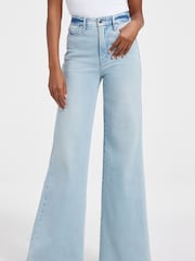 Good American Blue Good Waist Palazzo Jeans - Image 1 of 3