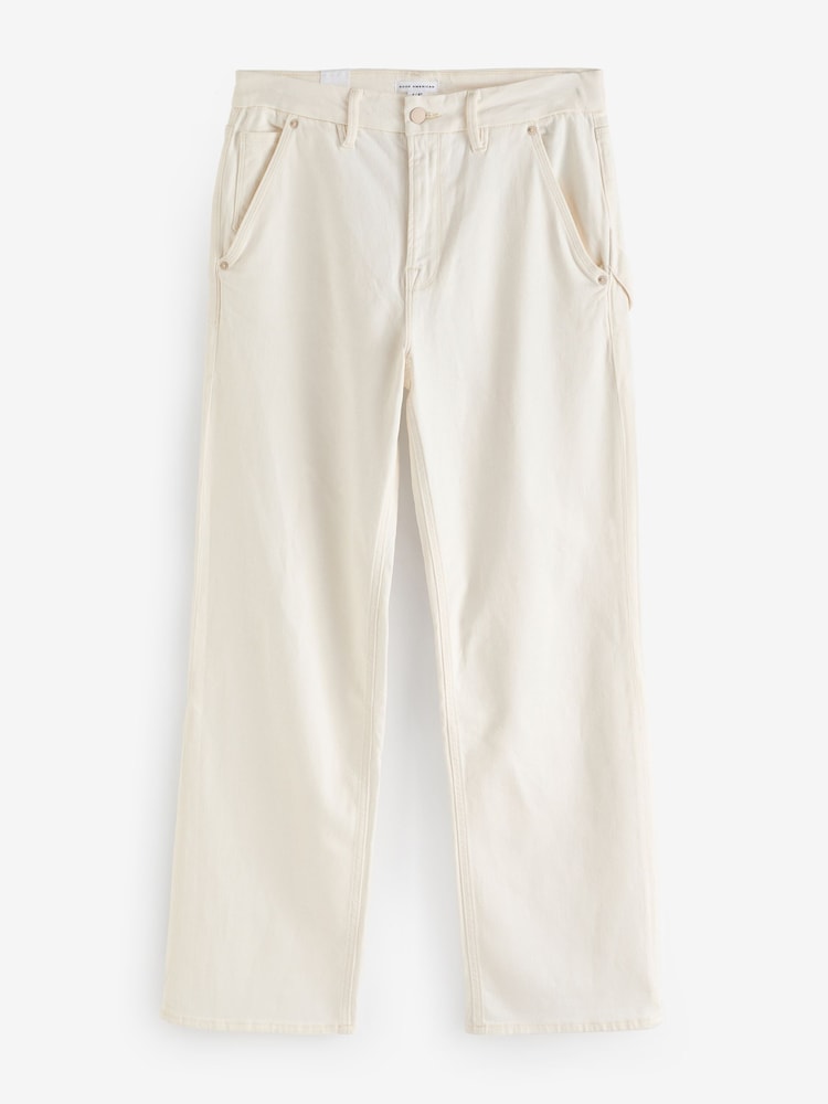 Good American White 90s Carpenter Jeans - Image 6 of 6