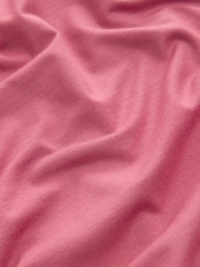 Dusky Pink Jersey Waisted Summer Dress - Image 2 of 6