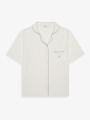The Little Tailor Cream Soft Jersey LenzingTM EcoVeraTMButton Through Shorty Pyjamas Set - Image 2 of 9