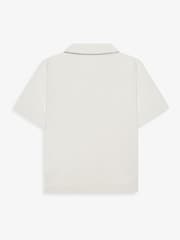 The Little Tailor Cream Soft Jersey LenzingTM EcoVeraTMButton Through Shorty Pyjamas Set - Image 3 of 9