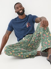 FatFace Green Hot Stuff Pyjama Bottoms - Image 4 of 6