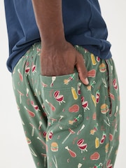 FatFace Green Hot Stuff Pyjama Bottoms - Image 5 of 6