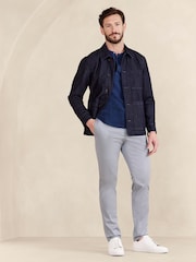 Banana Republic Light Grey Slim Fit Chino Trousers - Image 1 of 3