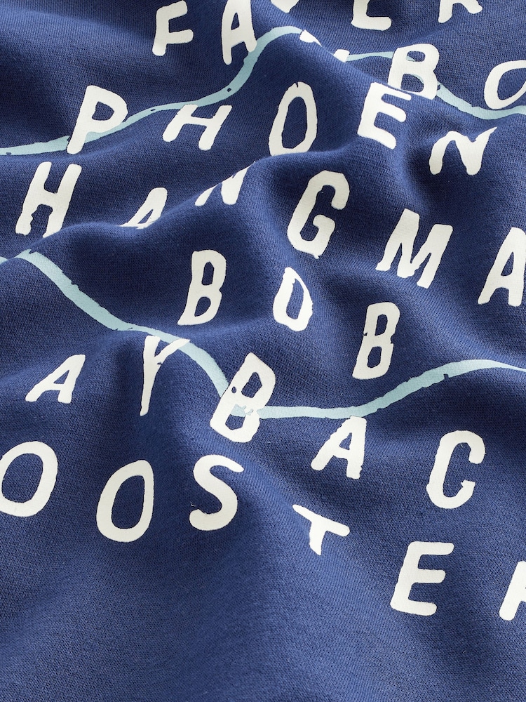 Top Gun Blue Cotton Rich Printed Graphic Hoodie - Image 9 of 9
