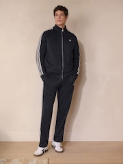 Navy Blue "Side Stripe Straight Leg Joggers " - Image 3 of 5