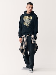 Black Nirvana License Graphic Hoodie - Image 2 of 7