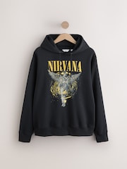 Black Nirvana License Graphic Hoodie - Image 5 of 7