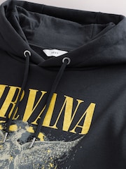 Black Nirvana License Graphic Hoodie - Image 7 of 7
