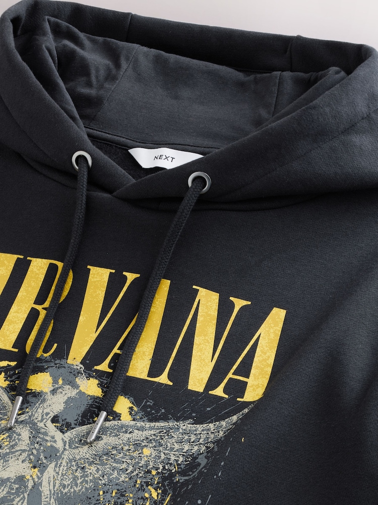 Black Nirvana License Graphic Hoodie - Image 7 of 7 Black Nirvana License Graphic Hoodie - Image 7 of 7