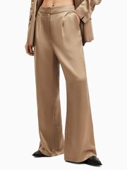 AllSaints Brown Goldie Trousers - Image 2 of 8