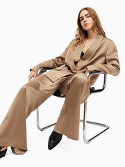 AllSaints Brown Goldie Trousers - Image 4 of 8