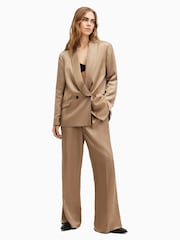 AllSaints Brown Goldie Trousers - Image 5 of 8