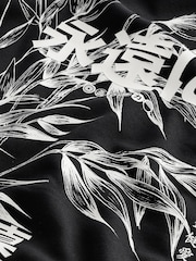 Black on White Cotton Rich Crew Graphic Sweatshirt - Image 9 of 9