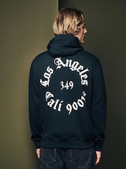 Black/White Printed Graphic Sweatshirt - Image 1 of 7