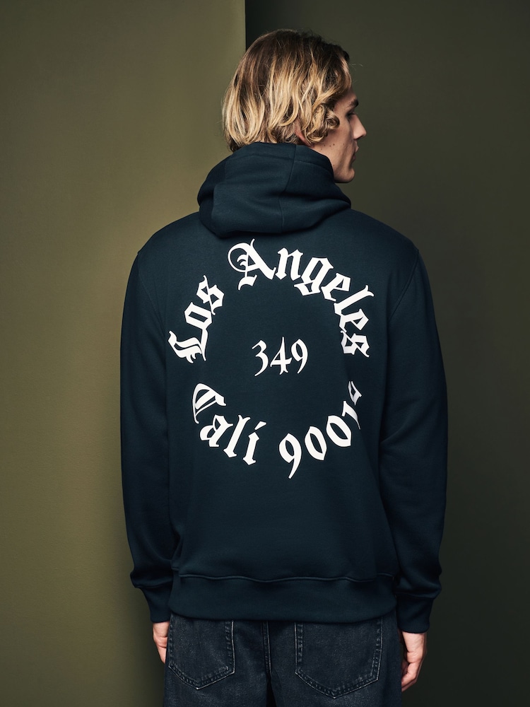 Black/White Printed Graphic Sweatshirt - Image 1 of 7