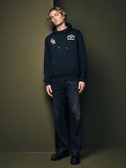 Black/White Printed Graphic Sweatshirt - Image 3 of 7