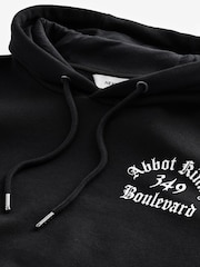 Black/White Printed Graphic Sweatshirt - Image 6 of 7