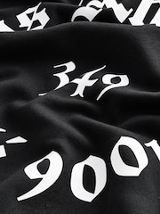 Black/White Printed Graphic Sweatshirt - Image 7 of 7