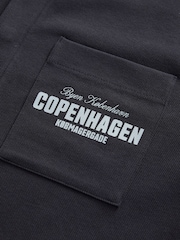 Slate Grey Embroidered Graphic Shacket - Image 9 of 9