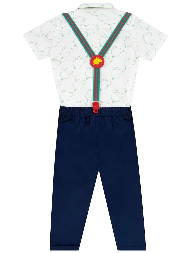 Character Blue George Pig Shirt and Trousers Set - Image 2 of 5