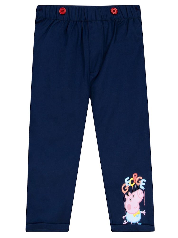 Character Blue George Pig Shirt and Trousers Set - Image 5 of 5