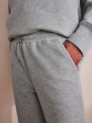 Grey Textured Cuffed Joggers - Image 5 of 9