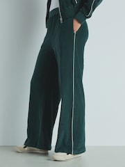 Green Velour 100% Cotton Joggers - Image 1 of 4