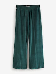 Green Velour 100% Cotton Joggers - Image 2 of 4