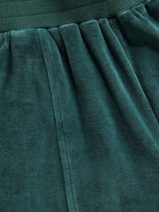 Green Velour 100% Cotton Joggers - Image 3 of 4