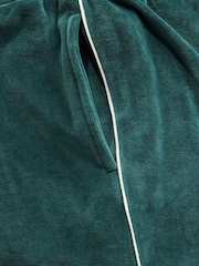 Green Velour 100% Cotton Joggers - Image 4 of 4