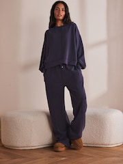 Blue Wide Leg - Joggingbroek van modalmix - Image 2 of 5