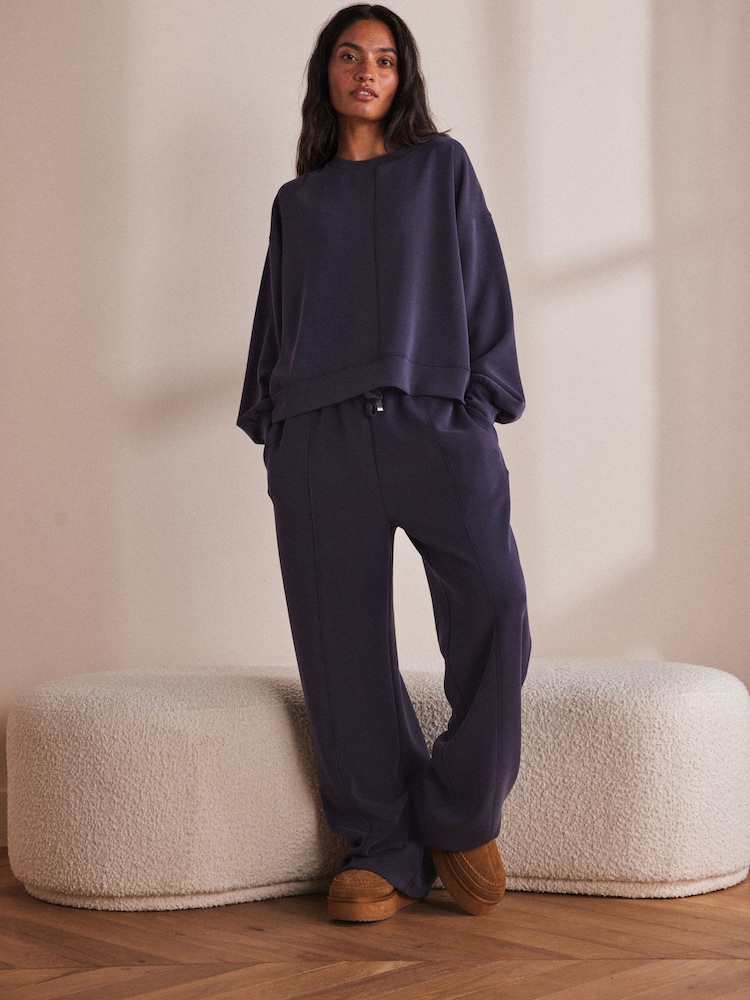 Blue Wide Leg - Joggingbroek van modalmix - Image 2 of 5