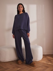 Blue Wide Leg - Joggingbroek van modalmix - Image 3 of 5