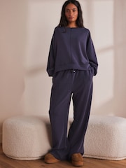 Blue Modal Blend Lounge Top - Image 2 of 9