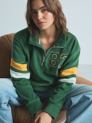 Green Half Zip Fleece Top - Image 2 of 10