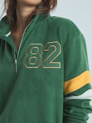 Green Half Zip Fleece Top - Image 4 of 10