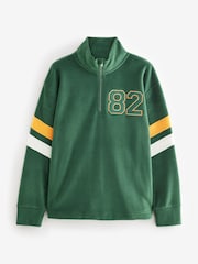 Green Half Zip Fleece Top - Image 6 of 10