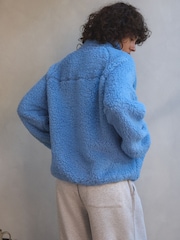 Blue Borg Half Zip Jacket - Image 4 of 9