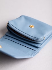 Lakeland Leather Light Blue Mini Icon Flapover Purse - Image 4 of 4
