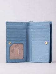 Lakeland Leather Blue Medium Icon Leather Flapover Purse - Image 3 of 4