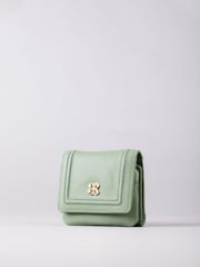 Lakeland Leather Green Mini Icon Flapover Purse - Image 1 of 4